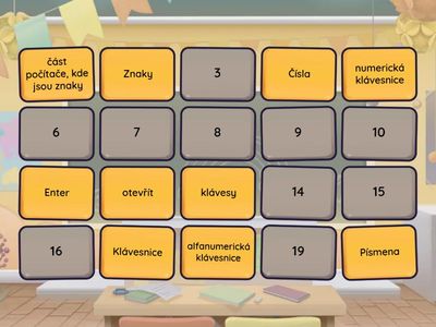 Klávesnice - pojmy (spojovačka)