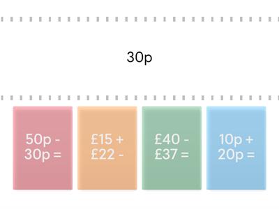 Adding pounds and pence.