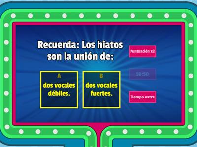 Los hiatos y diptongos