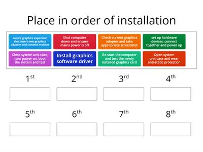 Graphics adapter installation steps