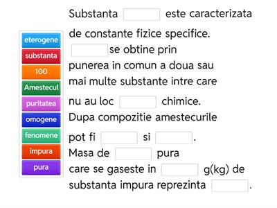  Substante  pure si amestecuri de substante