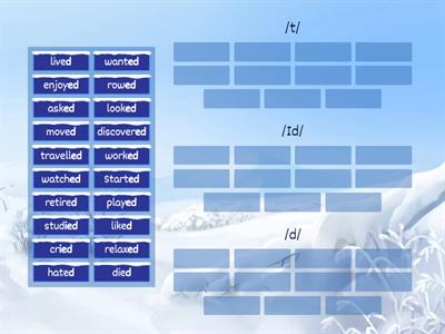 Pronunciation: -ed ending. Past Simple