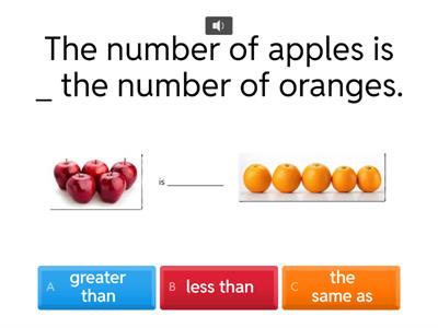 Greater Than/Smaller Than/Same To (Diagrams)