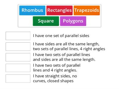 Polygons and Quadrilaterals Vocabulary