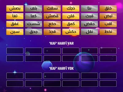 'KAF' HARFİ VAR MI ? YOK MU ?