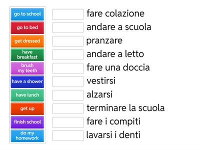 ENGLISH TEST- DAILY ROUTINES