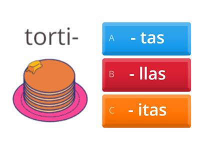 Marcar las sílabas correctas