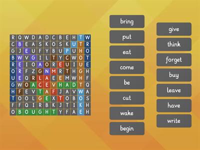 Irregular verbs past simple