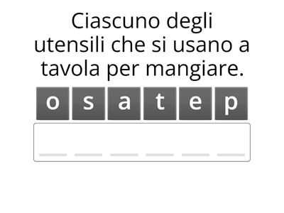 Lessico dell'alimentazione