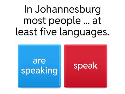 Present Simple Vs Present Continuous