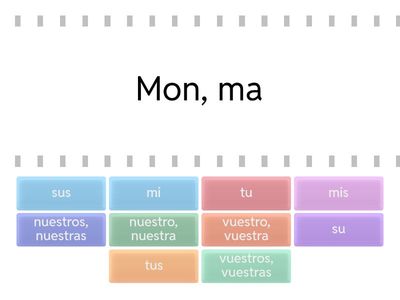  Los adjetivos posesivos