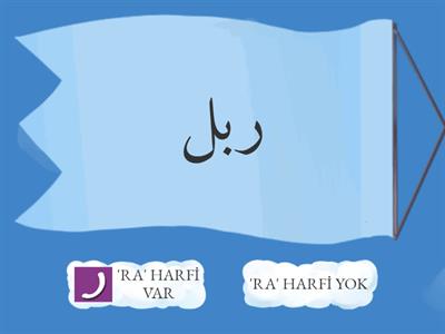  'RA' HARFİ VAR MI, YOK MU?