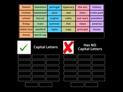  Capital Letters Sort