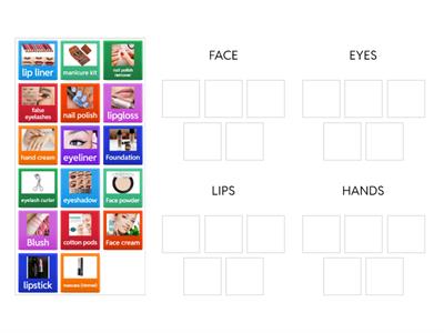 MAKEUP VOCABULARY by Sara