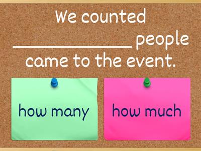 How many / How much ...