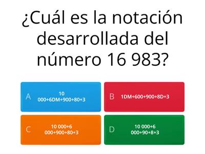  Descomposición de números de cinco cifras