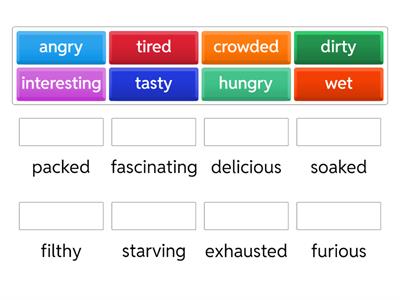 Make it extreme - adjective match