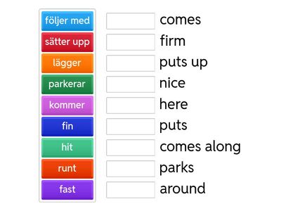 Fixa hemma - engelska