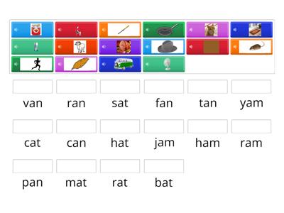 Phonics Practice: an/am/at