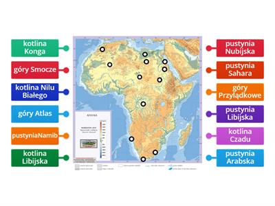 Afryka - góry, kotliny, pustynie