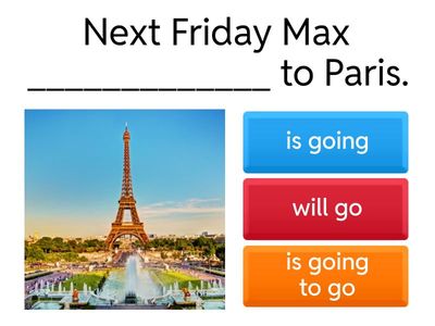  FUTURE (will / be going to / present continuous)