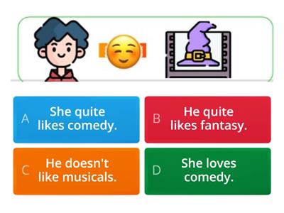 Quiz - Expressing opinions about genres