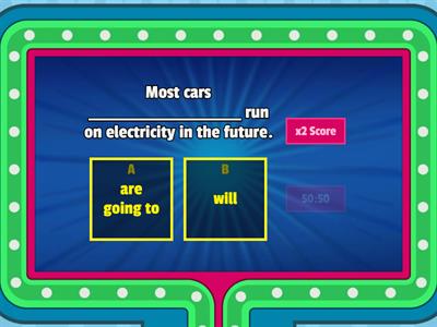 Will, be going to, present continuous