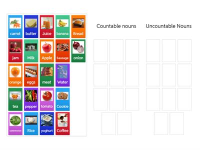 COUNTABLE AND UNCOUNTABLE NOUNS