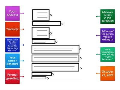 Formal letter writing structure