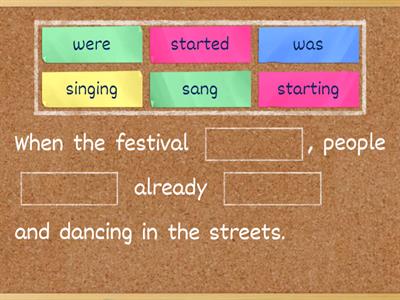 Past Simple + Past Continuous