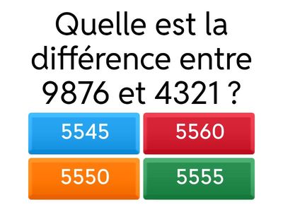 Soustractions - Grands Nombres Entiers et Nombres Décimaux