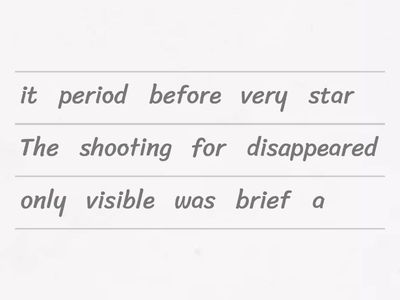 Rocket Science sentences, advanced!