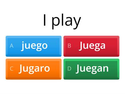 Spanish present tense - Y7