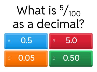 Decimals revision