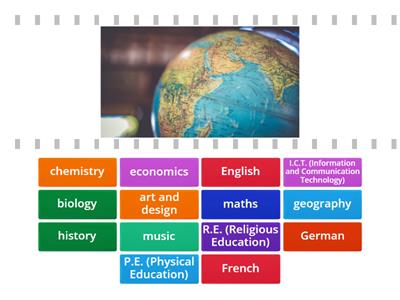 School Subjects (Solutions ELem 3rd ed U2)