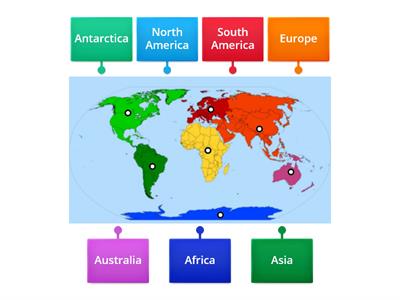 Continent labelling