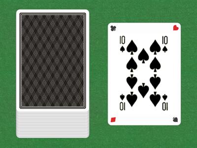 Poker cards for kids
