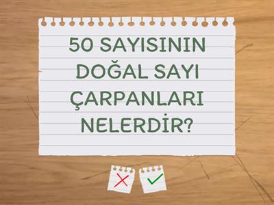 6. SINIF ÇARPANLAR VE KATLAR