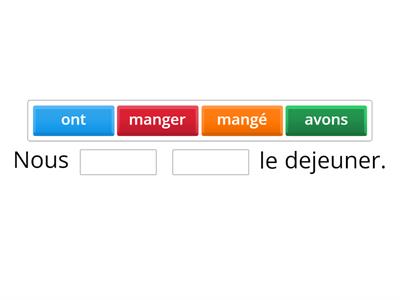  Passe compose avec AVOIR