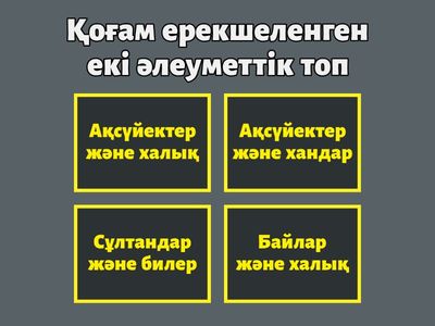 Дәстүрлі қазақ қоғамының әлеуметтік жіктелуінің ерекшеліктері