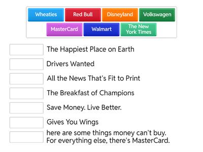 Matching Companies with Slogans