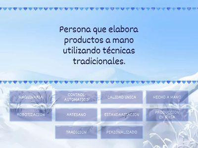 ARTESANAL,INDUSTRIAL Y AUTOMATIZACION