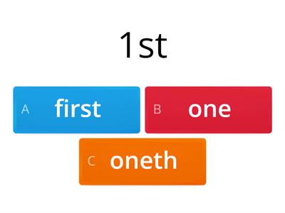 Ordinal Numbers