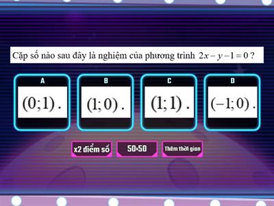 Bài 1: Phương trình và hệ phương trình bậc nhất hai ẩn