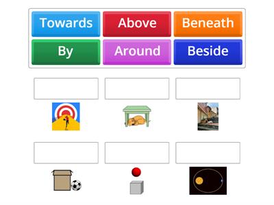 Other prepositions of place