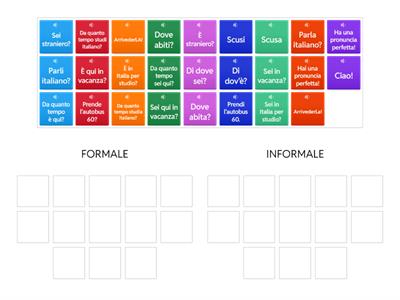 FORMALE O INFORMALE?
