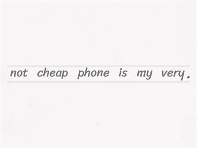 Еlementary to be word order