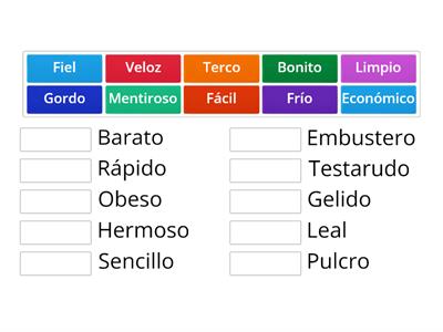 UNIMOS SINÓNIMOS