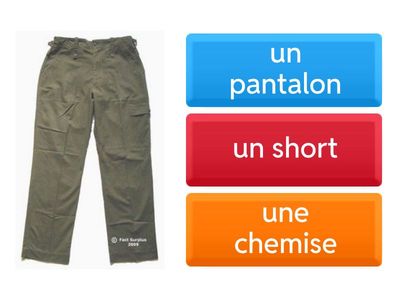 Les vetements en FLE