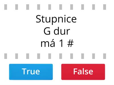 Stupnice do 4 křížků - opakování